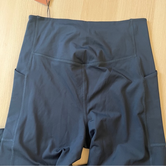 Girlfriend Collective Navy Blue High-Waisted Compressive Pocket Legging XL NWT - Picture 4 of 6